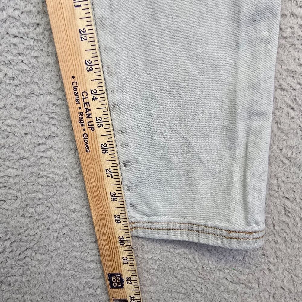Slim Straight Cargo Jeans‎ Men's 32 Gray Acid Wash Skater Grunge Y2K Stretch - Picture 6 of 16
